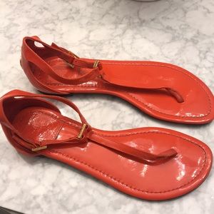 Orange Tory Burch size 8 sandals